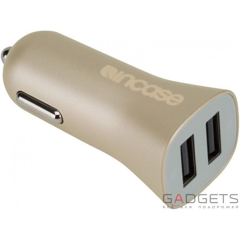 Фото Автомобильное зарядное устройство Incase High Speed Dual Car Charger Gold (CL90038)