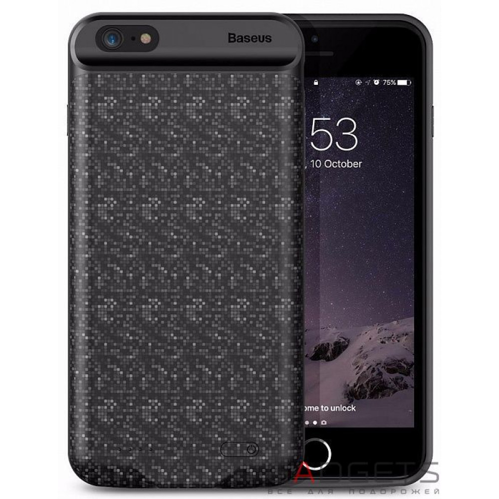 Фото Чохол-акумулятор Baseus Plaid Backpack Power Bank 5000mAh для iP7  iP8 Black (ACAPIPH7-LBJ01)