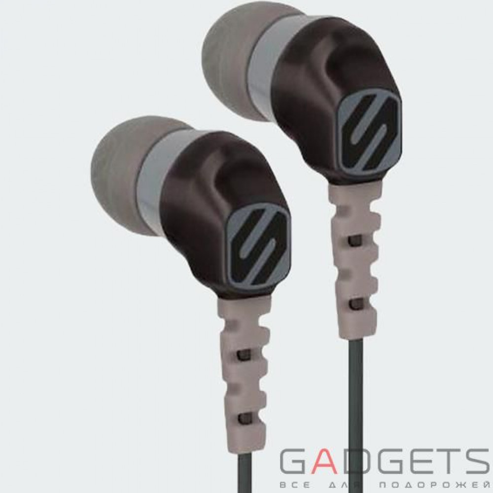 Фото Навушники Scosche Noise Isolation Sport Earbuds with Earhooks (HPS200BKGY)