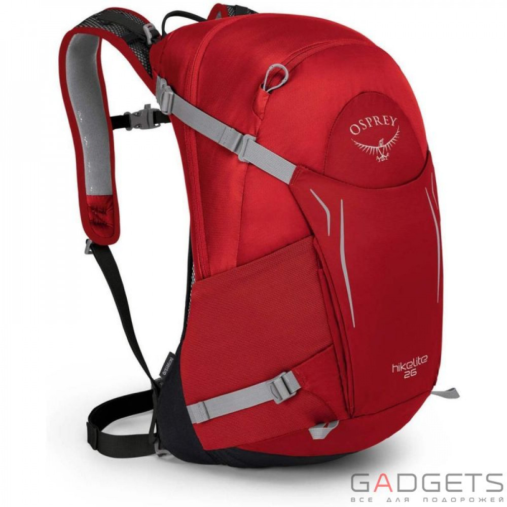 Фото Рюкзак Osprey Hikelite 26 Tomato Red O/S, красный