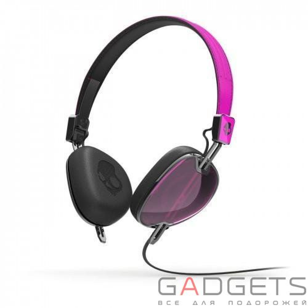 Фото Навушники Skullcandy Hot Pink/Black Navigator On-Ear w/mic 3 (S5AVFM-313)