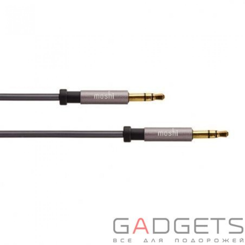 Фото Кабель (аудио) Moshi Mini-Stereo Audio Cable Black 6'' (1.8 m) (99MO023002)