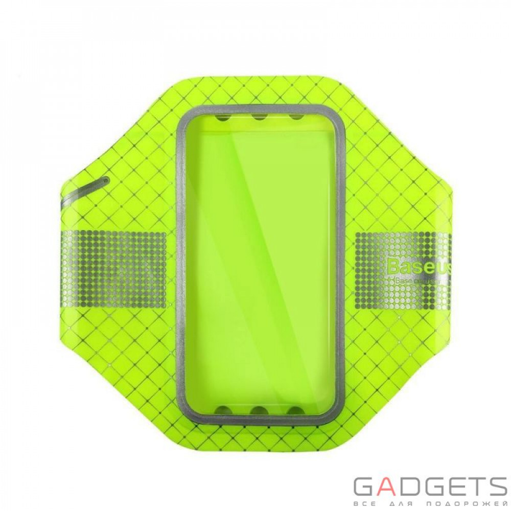 Фото Чехол Baseus Ultra-thin Sports Armband Fluorescent Green для 4.7''