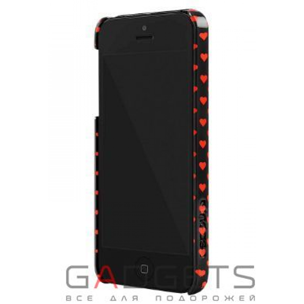 Фото Чехол-накладка Incase Snap Case Multi Hearts Black для iPhone SE/5/5S (CL69185)