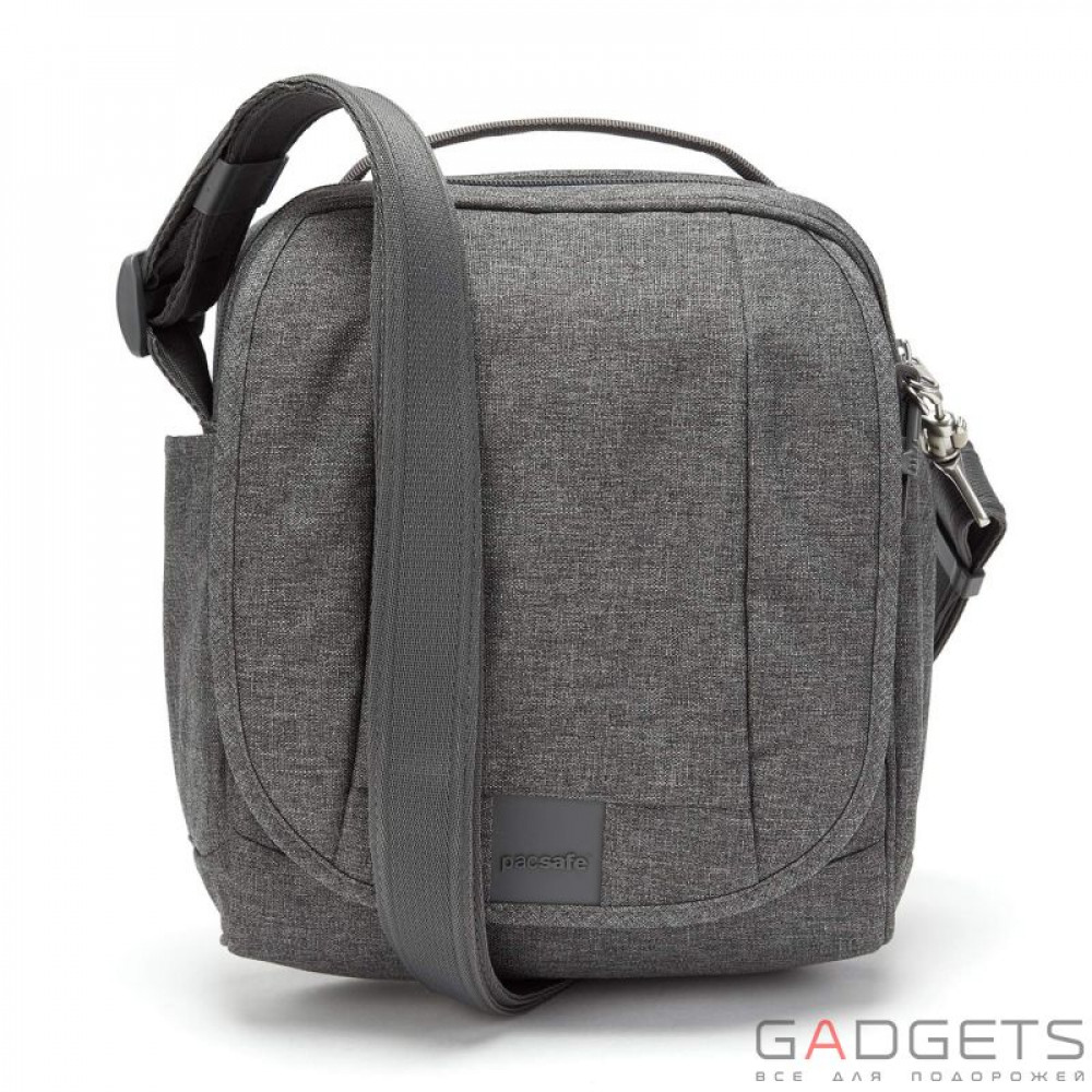Фото Сумка через плечо, вертикальная, антивор Pacsafe Metrosafe LS200, 6 степеней защиты, темно-серая