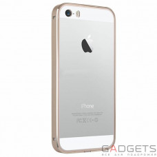 Чехол-бампер Baseus Metal frame + pan shining golden color series for iPhone 5/5S Gold