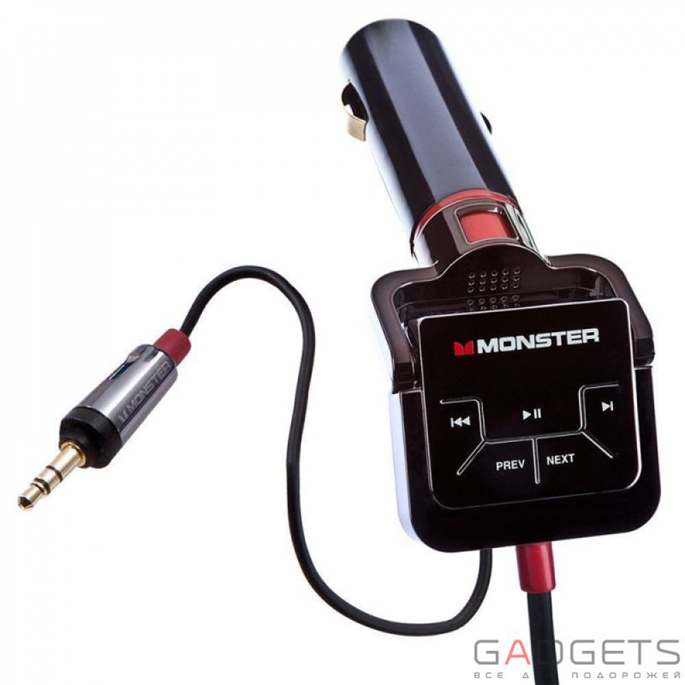 Фото Автомобільний зарядний пристрій iCarPlay Direct Connect 2000 Monster® для iPad, iPhone and iPod Charger w/ aux out c (MNO-129914-00)