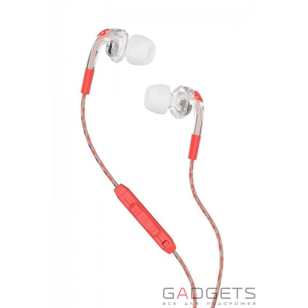 Фото Наушники Skullcandy Mash-up/Clear/Coral Bombshell Mic 2 (S2FXHX-476)