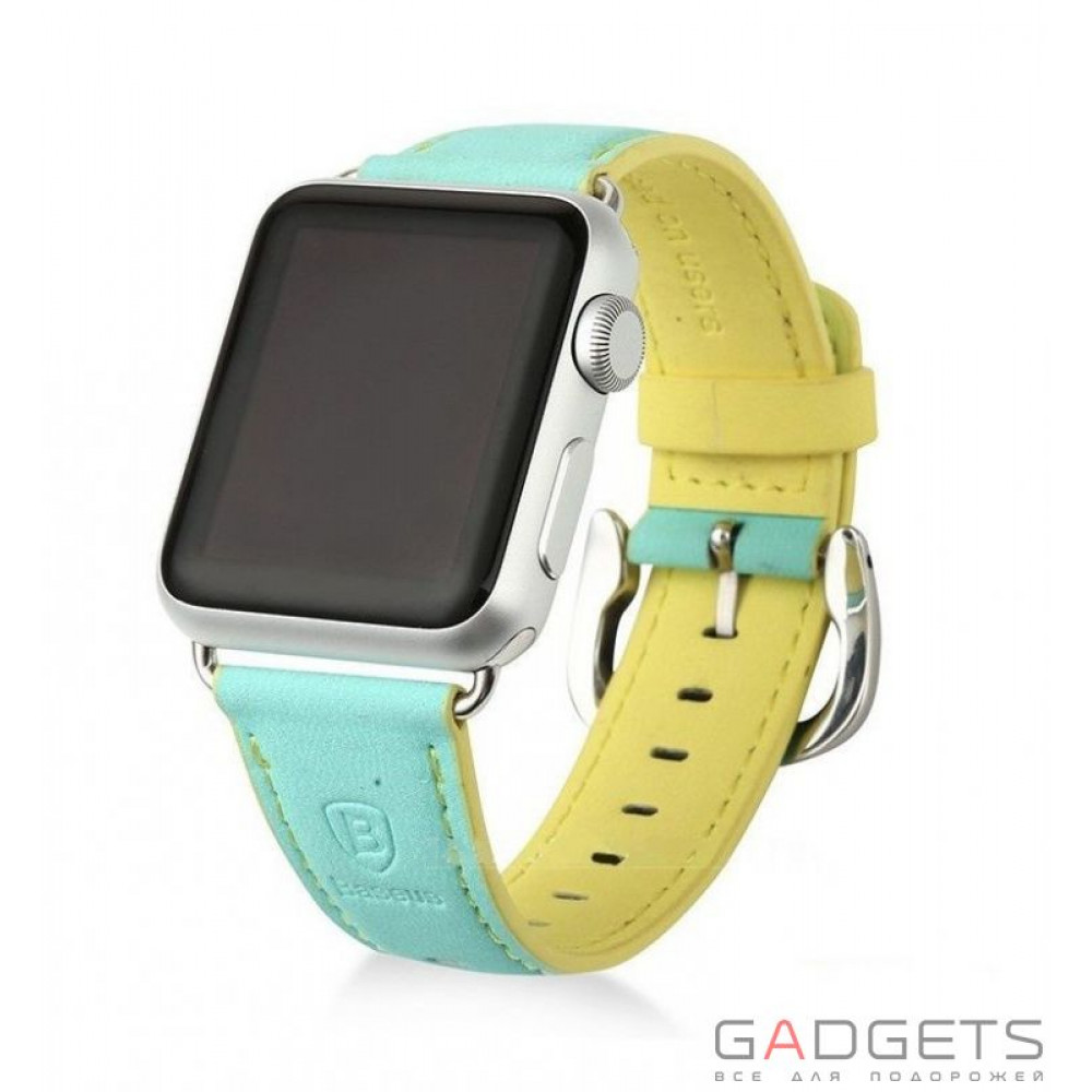 Фото Ремінець Baseus Colorful Watchband для Apple watch 42mm Green-yellow
