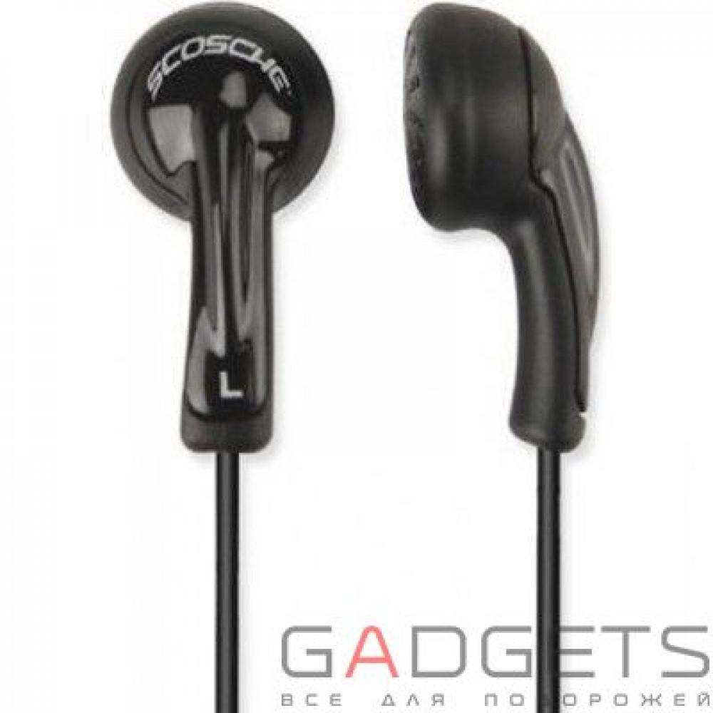 Фото Навушники Scosche Lightweight Earbuds (HP2BK)