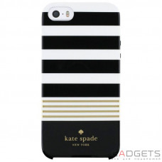 Чехол Incipio Kate Spade New York Hybrid Hardshell Case для iPhone 5/5s/SE Stripe 2 Black/White/Gold Foil (KSIPH-020-STRTBWGF)