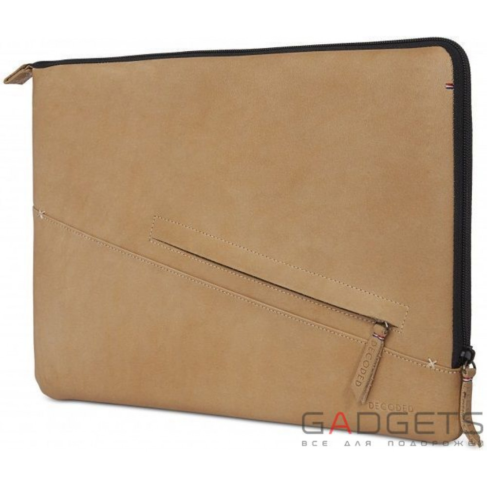 Фото Чехол Decoded Leather Sleeve with Zipper Pocket 13'' MacBook Pro 2016 touchbar & 13'' Pro Retina Sahara (D7M13SS2SA)