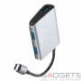 Адаптер Baseus Enjoyment series Type-C to 2 x USB 2.0+USB 3.0 HUB Adapter Gray фото 0