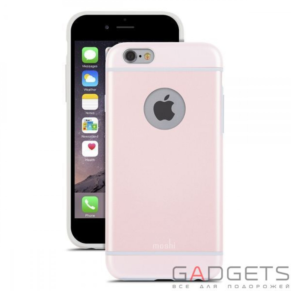 Фото Чехол-накладка Moshi iGlaze Slim Hard Shell Case Carnation Pink for iPhone 6/6S (99MO079301)