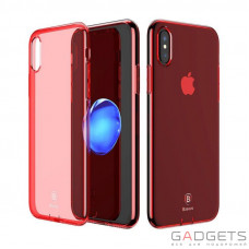 Чехол Baseus Simple Series Case Transparent Red для iPhone X (ARAPIPH8-B09)