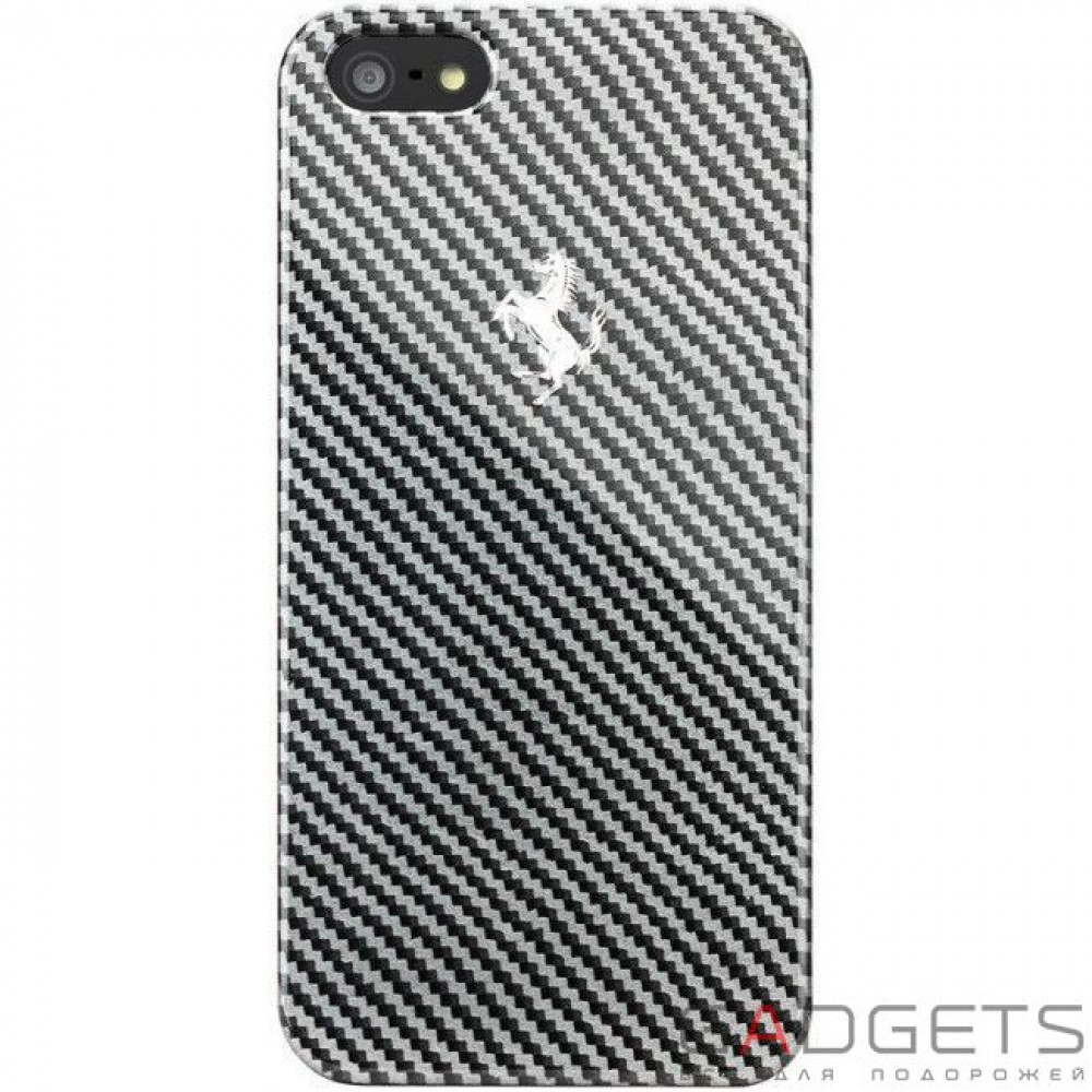Фото Чехол-накладка CG Mobile Ferrari Hard Case Carbon Metallic Collection Black for iPhone 5/5S (FEFCHCP5BL)