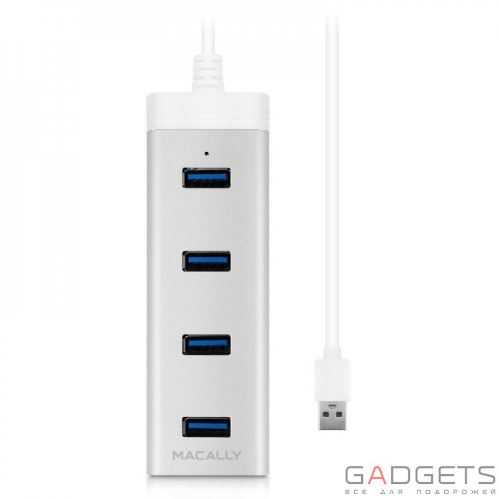 Фото Кабель для передачи данных Macally 4 port USB 3.0 hub (U3HUBA)