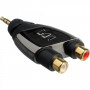 Адаптер Monster CableLinks Y-Adapters 1/8 St Male to 2 RCA Female (MON-600448-00) фото 1