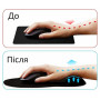 Эргономичный коврик для мыши Goobay Ergonomic Mousepad Black (77604) фото 5