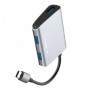 Адаптер Baseus Enjoyment series Type-C to 2 x USB 2.0+USB 3.0 HUB Adapter Gray фото 1