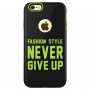 Чохол-накладка Baseus Fashion style series для iPhone 66s Black and Fluorescent green фото 2