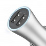 Автомобильное зарядное утройство  Baseus Golden Contactor Dual U Intelligent Car Charger Silver (CCALL-DZ0S) фото 4