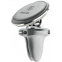 Автомобільний тримач Baseus Magnetic Air Vent Car Mount Holder with Cable Clip Silver (SUGX-A0S) фото 2