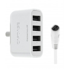 Сетевое з/у Capdase Quartet USB Power Adapter Porto V4 White (4.2 A) (AD00-7P02)