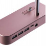 Док-станція COTEetCI Base Hub B18 MFI Stand 3 USB Hub, 1 type-c Rose Gold (CS5019-MRG) фото 5