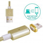 Кабель COTEetCI M11 NYLON Lightning с магнитом Gold (CS2117-GD) фото 3