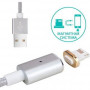 Кабель COTEetCI M11 NYLON Lightning с магнитом Silver (CS2117-TS) фото 3