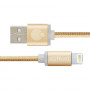 Кабель COTEetCI M30i Lightning Cable 3m Gold фото 1