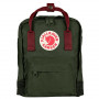 Рюкзак Fjallraven Kanken Mini Forest Green/Ox Red фото 1