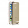 Чохол-бампер iBacks Aluminium Bumper Essence Cameo Flame Series Gold for iPhone 5/5S фото 1