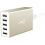 Сетевое з/у Lab.C X5 5 Port USB Wall Charger Champagne Gold (8A) (LABC-587-GD_KR) фото 1
