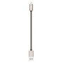 Кабель для зарядки и синхронизации Lab.C Lightning Leather Cable A.L Champagne Gold (1.8 m) (LABC-511-GD) фото 3