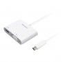 Адаптер Macally USB-C Adapter Series white (UCVH4K) фото 1