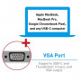 Адаптер Macally USB-C Adapter Series white (UCVH4K) фото 10