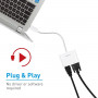 Адаптер Macally USB-C Adapter Series white (UCVH4K) фото 7