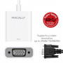 Адаптер Macally USB-C Adapter Series white (UCVGADP) фото 7