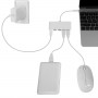 USB Хаб Macally на 4 порта USB-A и USB-C Белый (UC3HUB4C) фото 6