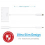 Хаб Macally USB-C Hub Series white (UCHUB4) фото 3