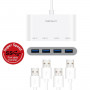 Хаб Macally USB-C Hub Series white (UCHUB4) фото 5