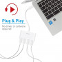 Хаб Macally USB-C Hub Series white (UCHUB4) фото 6