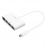 Адаптер Macally USB-C Multiport Adapter Series white (UCHUB3GB) фото 1