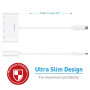 Адаптер Macally USB-C Multiport Adapter Series white (UCHUB3GB) фото 3