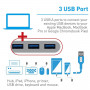 Адаптер Macally USB-C Multiport Adapter Series white (UCHUB3GB) фото 4
