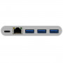 USB Хаб Macally с портами USB-A, Ethernet и USB-C Белый (UC3HUB3GBC) фото 2