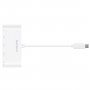 USB Хаб Macally с портами USB-A, Ethernet и USB-C Белый (UC3HUB3GBC) фото 3
