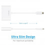 Мультипортовый перехідник Macally 3 в 1 USB-C to VGA Білий (UCVGA) фото 4